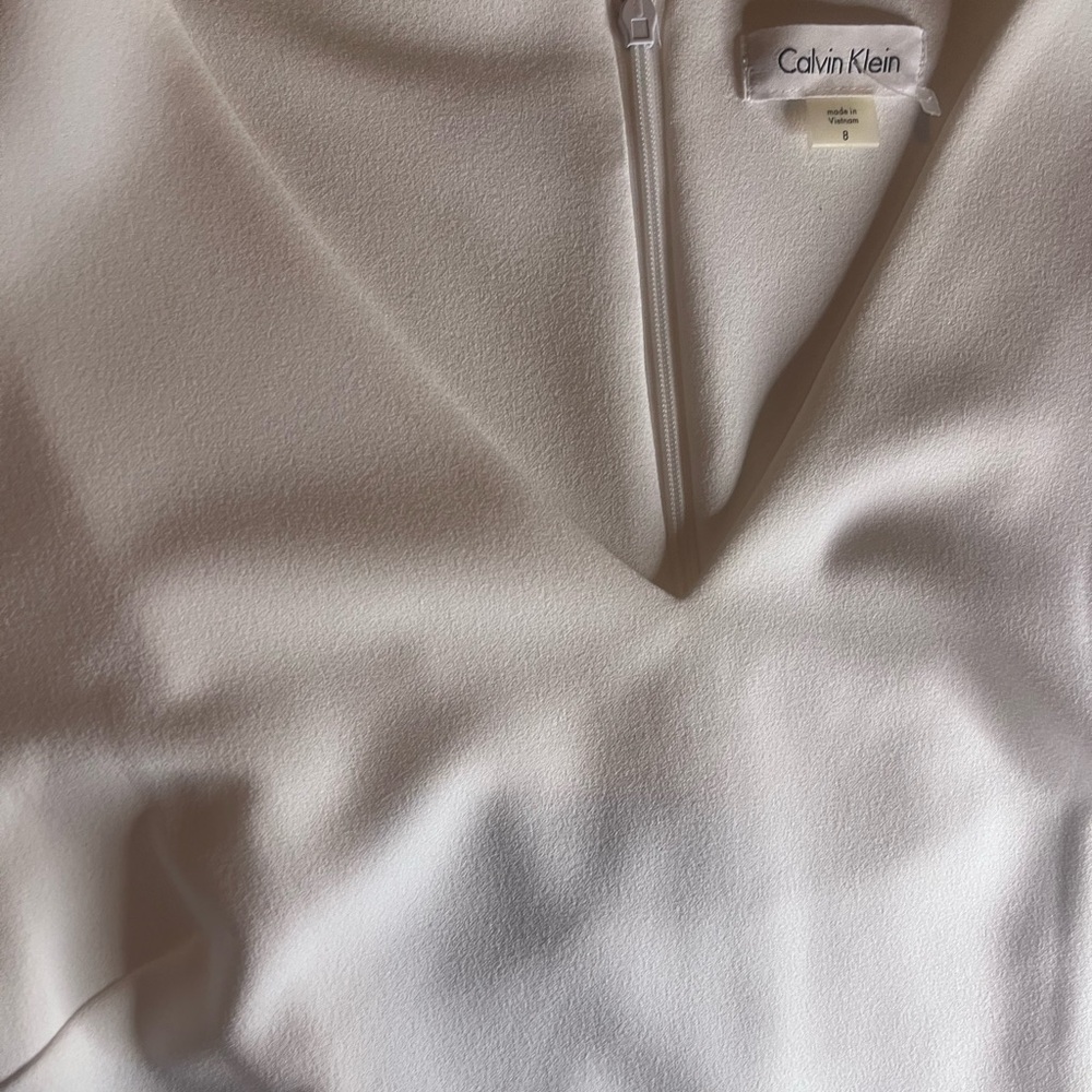 Calvin Klein Off-White V-Neck dress - Picture 11 of 15